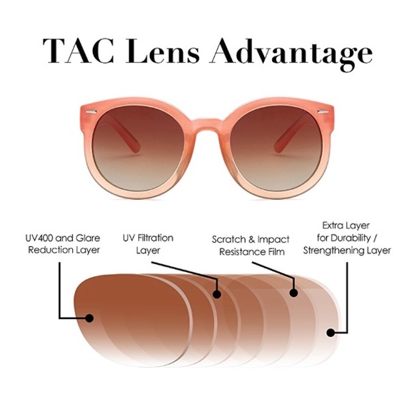 Coral Ombré Wayfarer Sunglasses - Picture 2 of 3